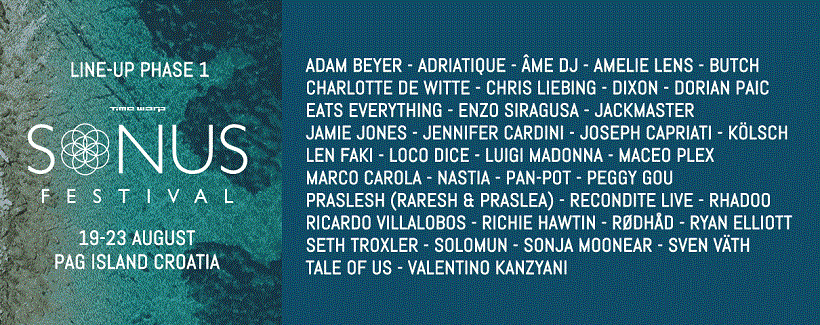 Sonus Festival Line Up első felvonás 2018